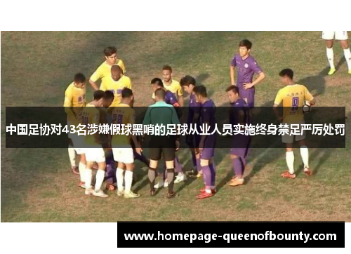 中国足协对43名涉嫌假球黑哨的足球从业人员实施终身禁足严厉处罚